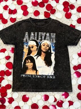 Aaliyah Princess of R&B Mineral Wash Tee